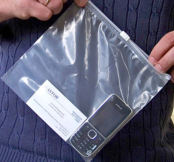 torebka z zamknieciem strunowym z suwakiem